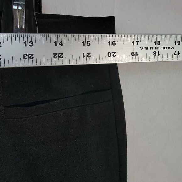 BANANA REPUBLIC Casual Black Slack Pants Loop Belt with Front Pockets Size 8 - Picture 6 of 8